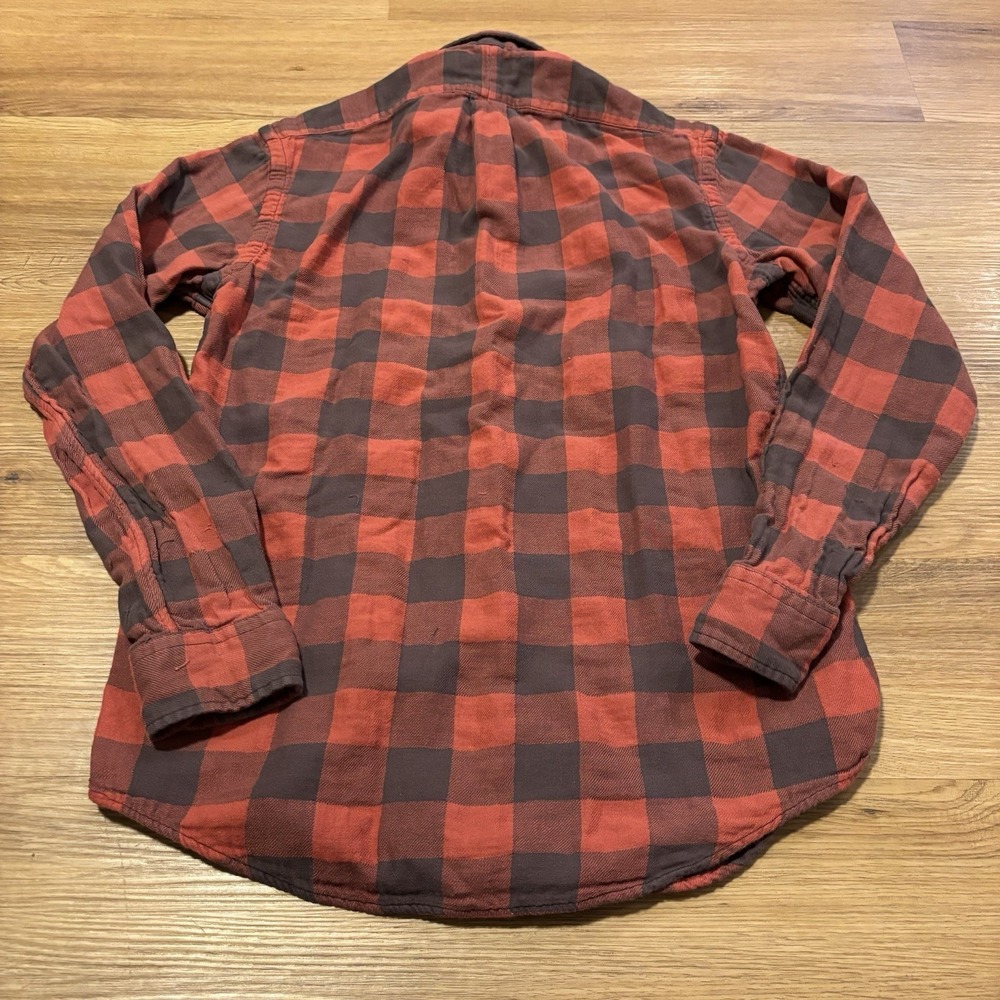 Polo Ralph Lauren Flannel Shirt Men's Small Buffalo Plaid‎ Red/Black Lumberjack - Picture 2 of 15